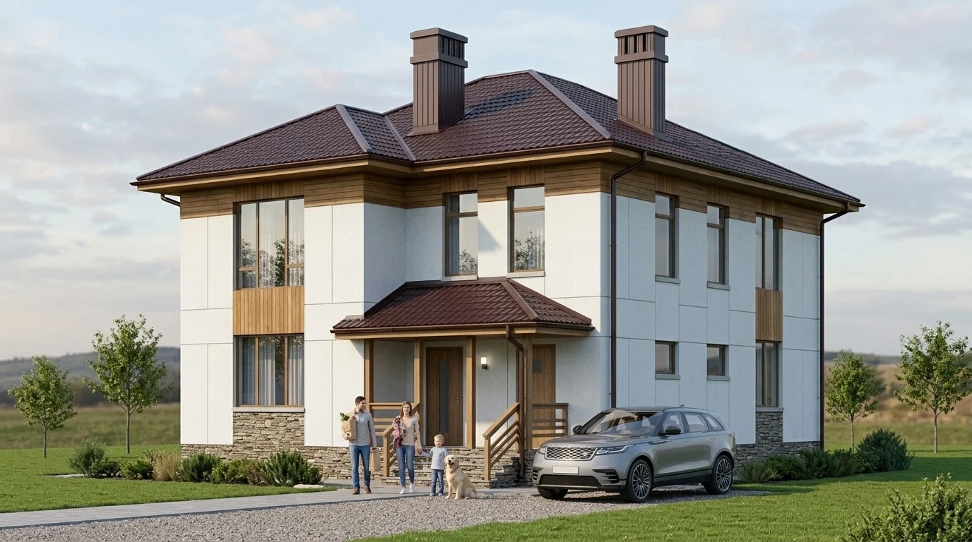 Проект каркасного дома 147 м2