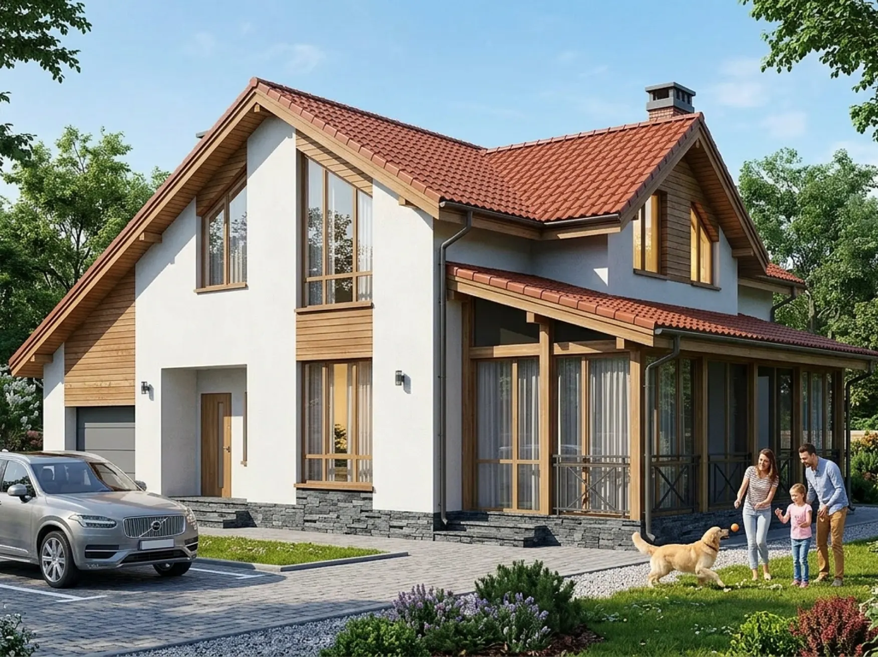 Проект дома из керамзитобетона 139 м2