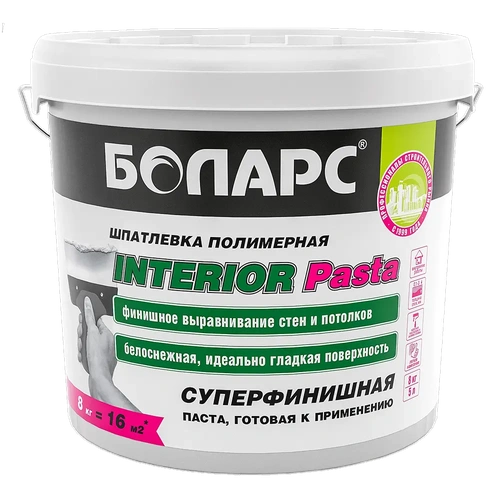Шпатлевка готовая Interior Pasta 8 кг