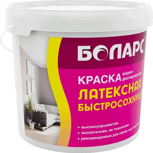 Краска водно-дисперсионная латексная быстросохнущая 3 кг