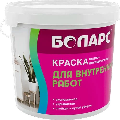 Краска водно-дисперсионная интерьерная для внутренних работ 7 кг